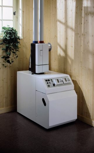 chaufferie en lambris